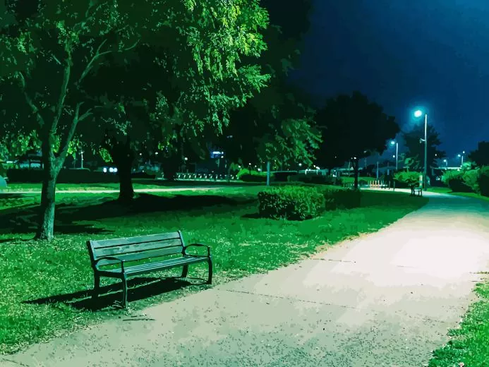 night park bench Diamond Paintings Night Park Bench Diamond Painting