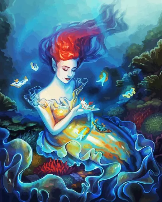 nudibranch mermaid Diamond Paintings Nudibranch Mermaid Diamond Painting