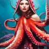 Octopus Woman Diamond Painting