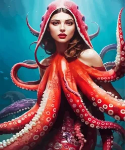 Octopus Woman Diamond Painting