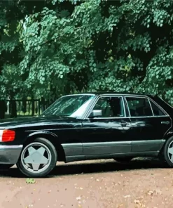 Old Black Benz Diamond Painting