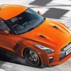 Orange Nissan GTR Diamond Painting