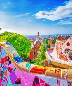Park Guell Spain Diamond Painting