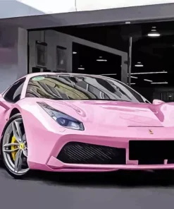 Pink Car Diamond Painting