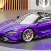 Purple Mclaren Car Diamond Painting