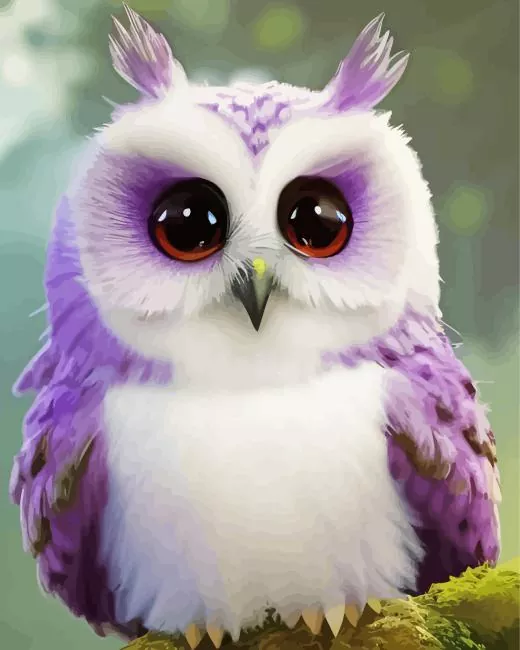 purple owl Diamond Paintings Purple Owl Diamond Painting