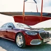 Red Maybach Car Diamond Painting