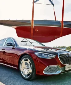 Red Maybach Car Diamond Painting