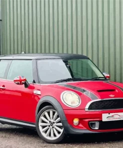 Red Mini Cooper Diamond Painting