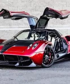 Red Pagani Car Diamond Painting
