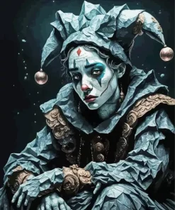 Sad Harlequin Art Diamond Painting