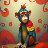 Sad Monkey Crying Diamond Painting
