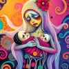 Sad Mother Art Diamond Painting