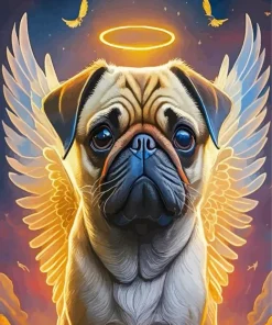 Sad Pug Diamond Painting
