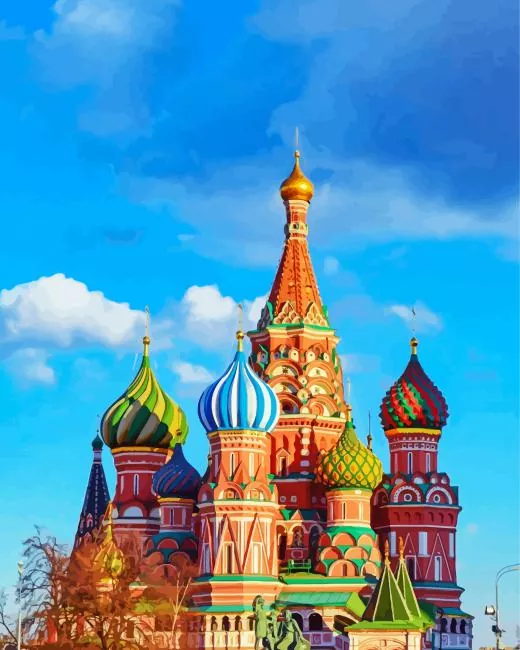 saint basils cathedral moscow Diamond Paintings Saint Basils Cathedral Moscow Diamond Painting