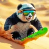 Sand Panda Art Diamond Painting