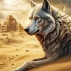 Sand Wolf Art Diamond Painting