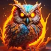 Scary Owl Art Diamond Painting