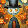 Scary Pumpkins Art Diamond Painting