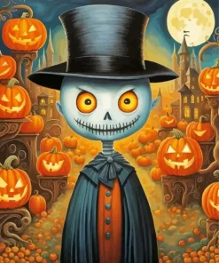 Scary Pumpkins Art Diamond Painting
