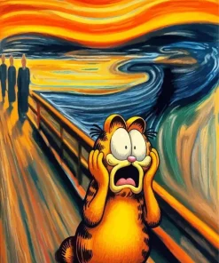 Scream Cat Diamond Painting
