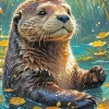 Sea Otter Face Art Diamond Painting