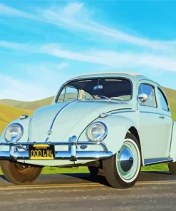 Seafoam Green VW Bug Diamond Painting
