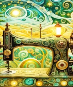 Sewing Machine Art Diamond Painting