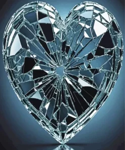 Shattered Heart Art Diamond Painting