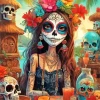 Sugar Skull Girl Diamond Painting