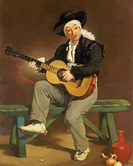 the spanish singer by edouard manet Diamond By Numbers The Spanish Singer By Edouard Manet Diamond Painting