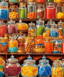 Vintage Candy Shop Diamond Painting