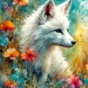White Fox Art Diamond Painting
