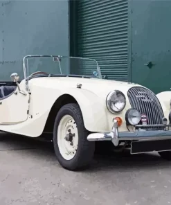White Morgan Car Diamond Painting