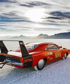 69 Red Charger Daytona Diamond Painting