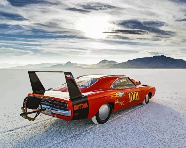 69 Red Charger Daytona Diamond Paintings 69 Red Charger Daytona Diamond Painting