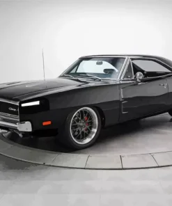 Black 1969 Charger Diamond Painting
