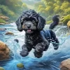 Black Cavoodle Diamond Painting