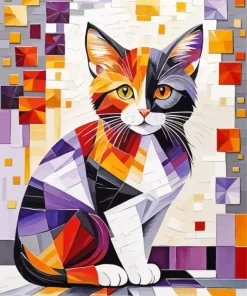 Cat Mosaic Diamond Painting