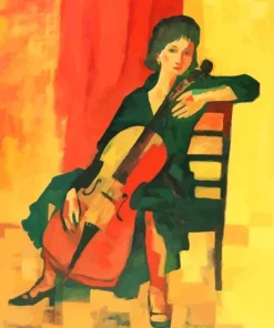 Cello Woman Art Diamond Painting