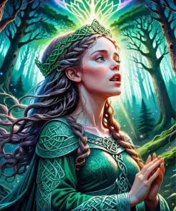 Celtic Forest Princess Diamond Painting
