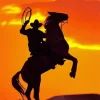 Cowboy Silhouette Diamond Painting