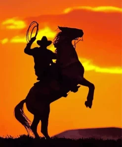 Cowboy Silhouette Diamond Painting