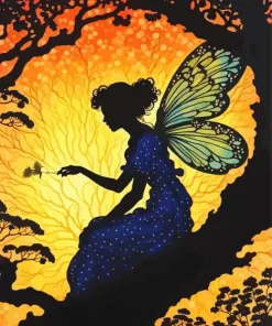 Fairy Silhouette Diamond Painting