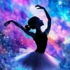 Galaxy Silhouette of a Ballerina Diamond Painting