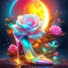 Moonlight Floral High Heels Diamond Painting
