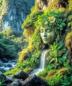 Mother Nature Waterfall Diamond Painting
