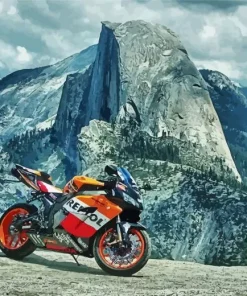 Motorcycle at Yosemite Diamond Painting