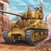 Sherman Tank in Battle Diamond Paintings