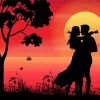 Silhouette Couple Diamond Painting